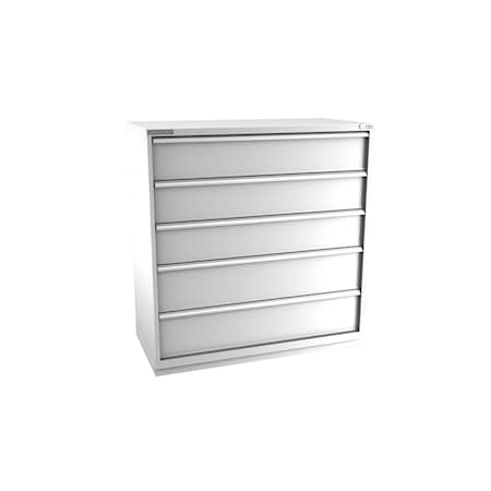 Champion Tool Storage Modular Drawer Cabinet, 5 Drawer, Light Gray, Steel, 56-1/2 in W x 28-1/2 in D x 59-1/2 in H D27000501ILCFTB-LG